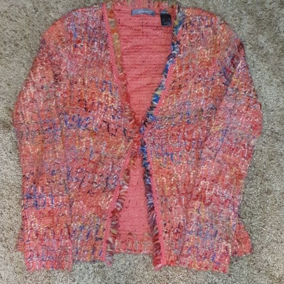 Liz Claiborne Knit Tweed Cardigan sz S - Picture 4 of 5